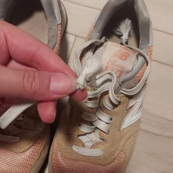 New Balance Women's Classic 574 Beige Tan - Picture 8 of 8